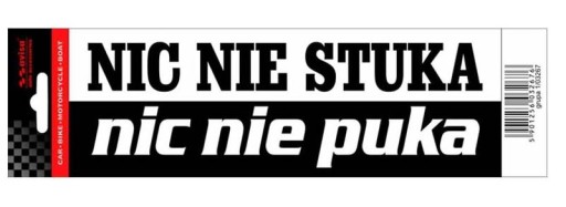 Naklejka Nalepka Nic Nie Stuka Nic Nie Puka Hit Za Z Z