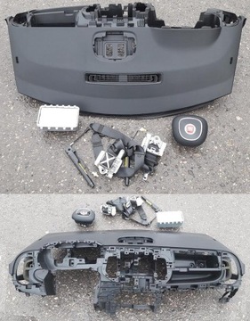 Fiat 500L deska konsola kokpit poduszki airbag