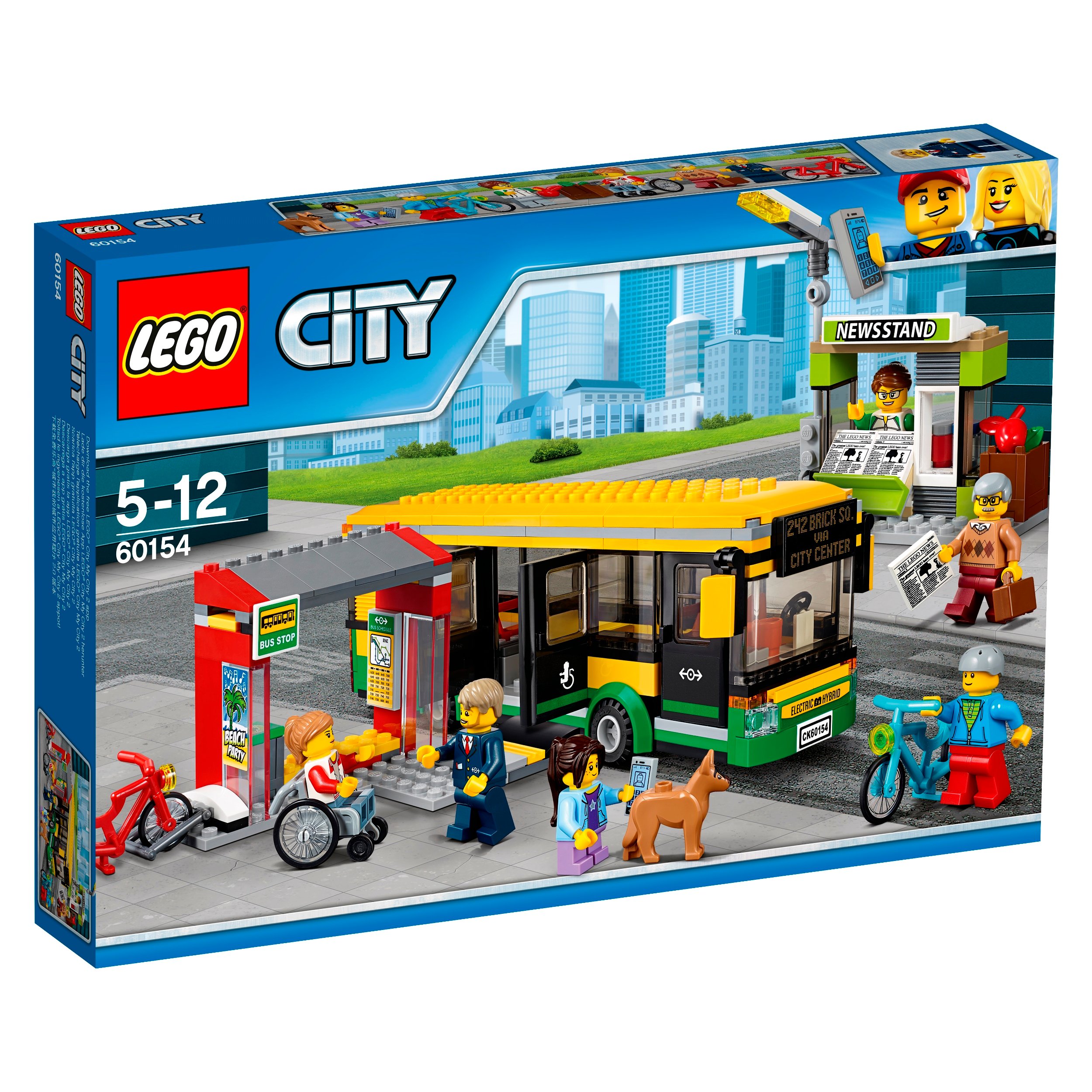 Lego City 60154 Town Przystanek autobusowy