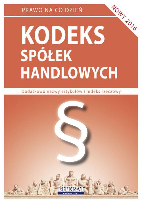 

Kodeks spółek handlowych 2016 Ewelina Koniuszek
