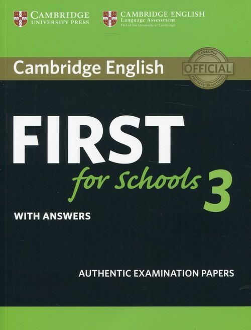 

Cambridge English First for Schools 3 with answers