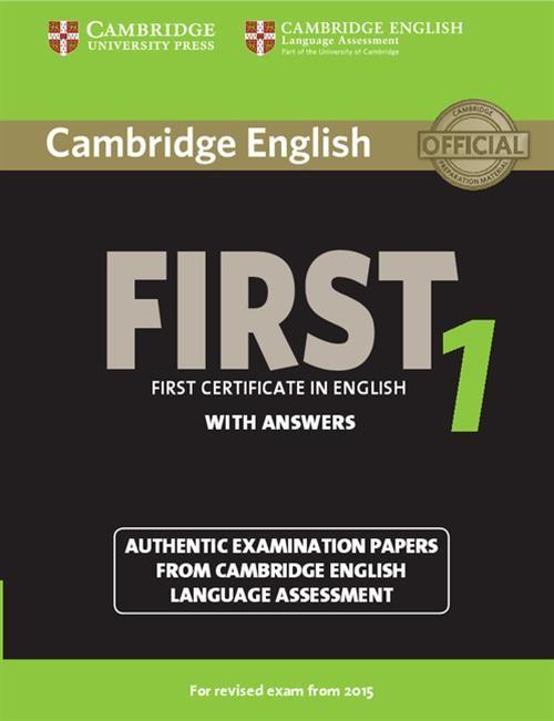 

Cambridge English First 1 authentic examination pa