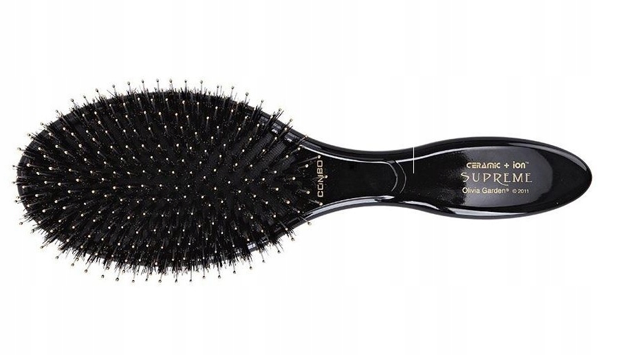Olivia Garden Supreme szczotka do włosów Black-Zdjęcie-0