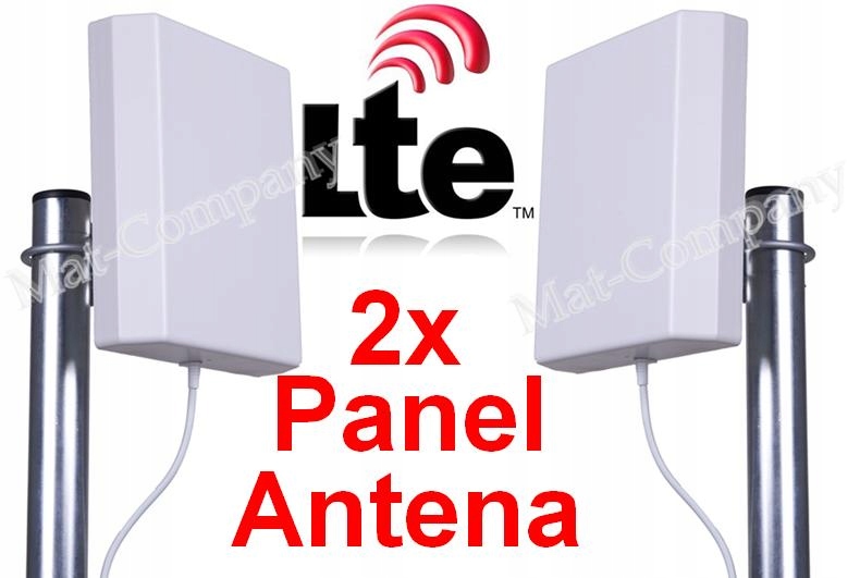 Anténa Dual Lte 2x14 dB kabely 2x15 m Sma