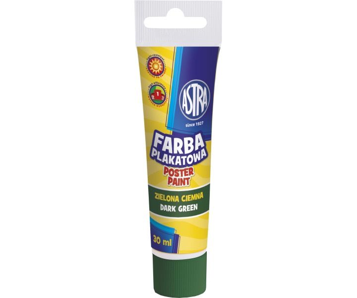 

Farba plakatowa Astra tuba 30 ml Zielona ciemna