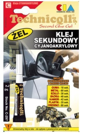 

Klej Sekundowy Żel 2g Technicqll