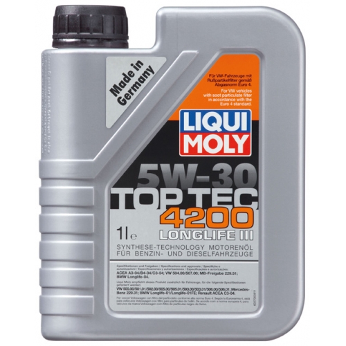 

Top Tec 4200 5W30 Longlife III Liqui Moly 2691 1L