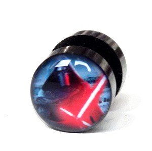 

fake plug kolczyk kolczyki Star Wars Kylo Ren 10mm