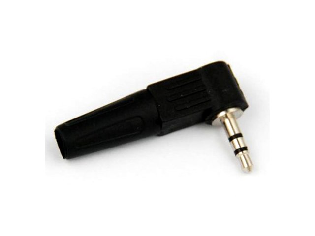 

Wtyk mały Jack 3,5mm Stereo na kabel kątowy