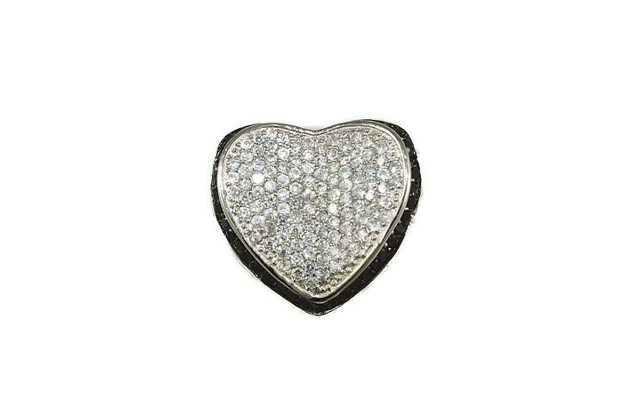 Stříbrný Prstýnek Vel Bílo-černý