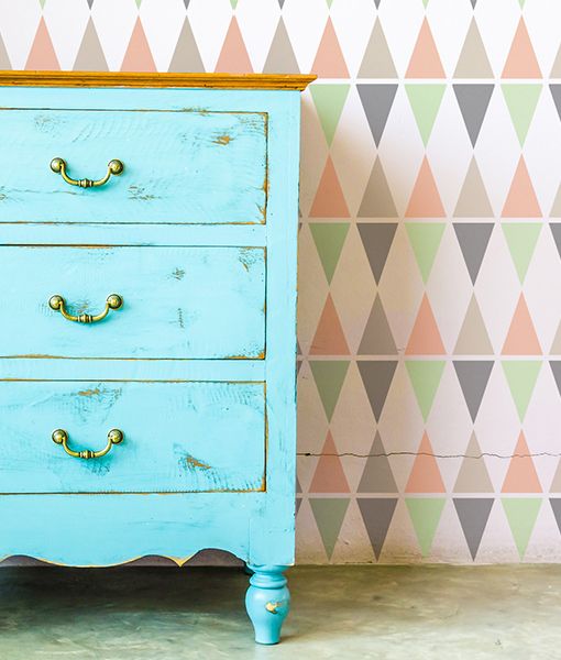 Pointy - szablon na ścianę trójkąty SCANDI Marka Stencils