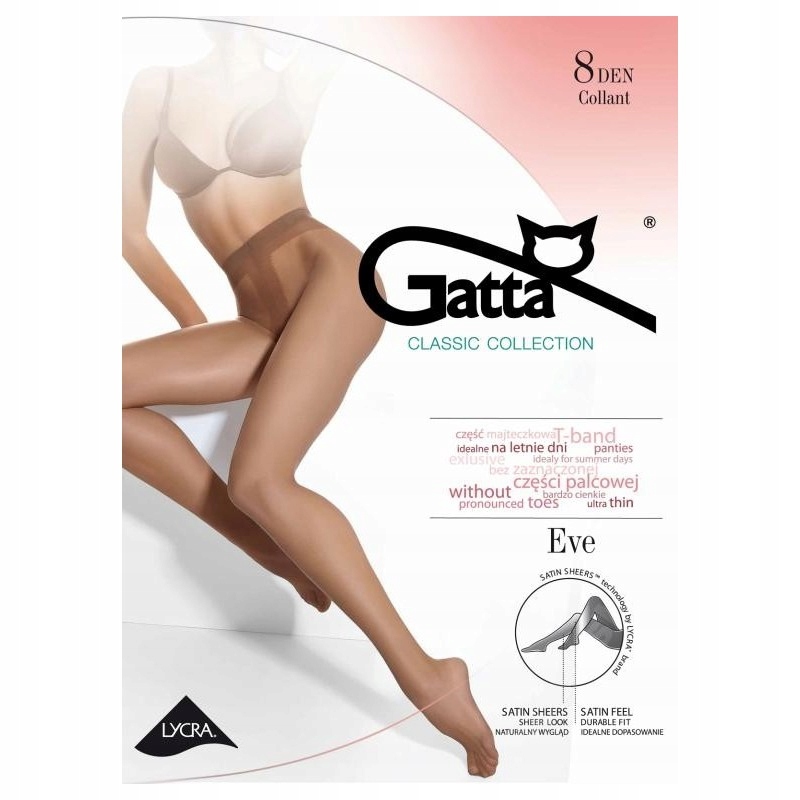 

Rajstopy Gatta Eve 8den 2 Czarny