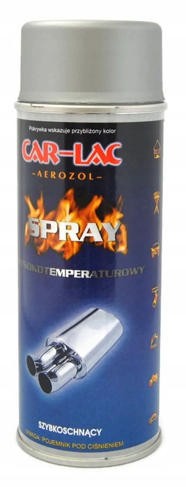 

Srebrny Żaroodporny 800 C Lakier Farba Spray 400ML