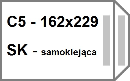 

Koperty biurowe C5 Sk samoklejące białe 50 szt