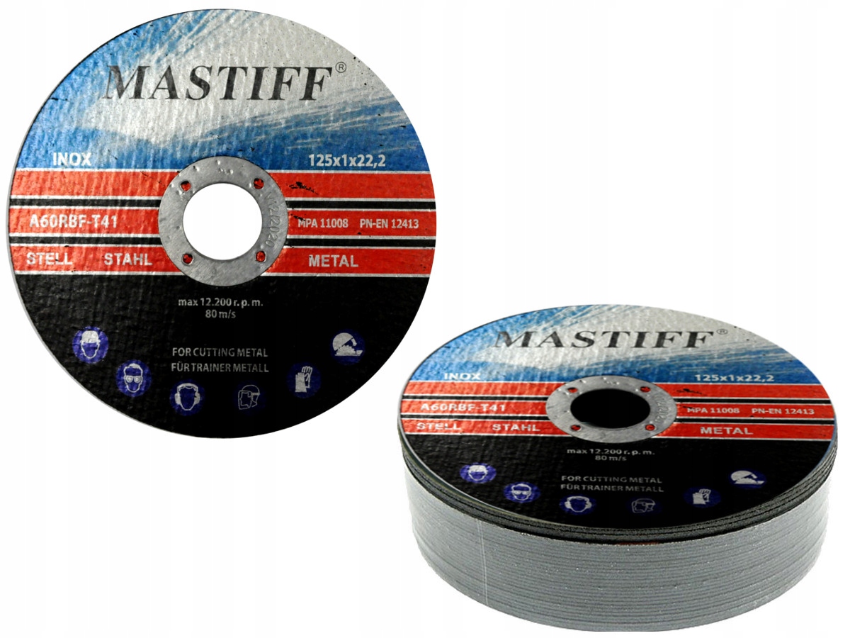 

Tarcza Do Cięcia Metalu 125x1x22,2mm 25szt Mastiff