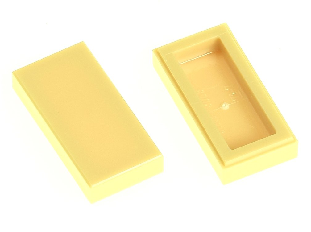 

Lego Płytka gładka 1x2 3069b tan 2 szt.