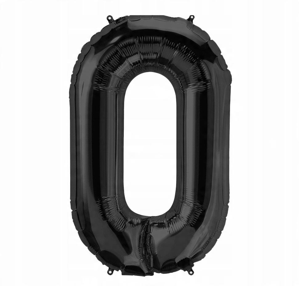 

Czarny Balon Foliowy Cyfra 0 Duży XL 70CM Urodziny
