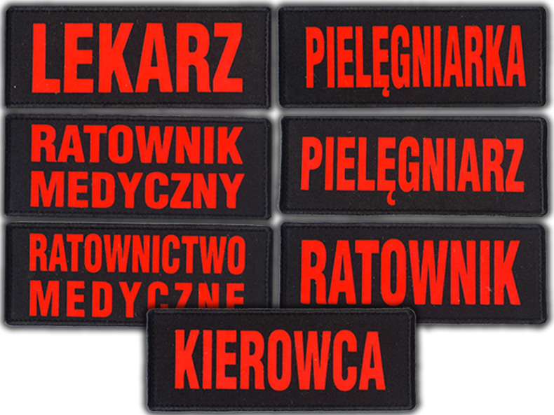 

Emblemat Fluo rzep Ratownik Medyczny Medical Staff