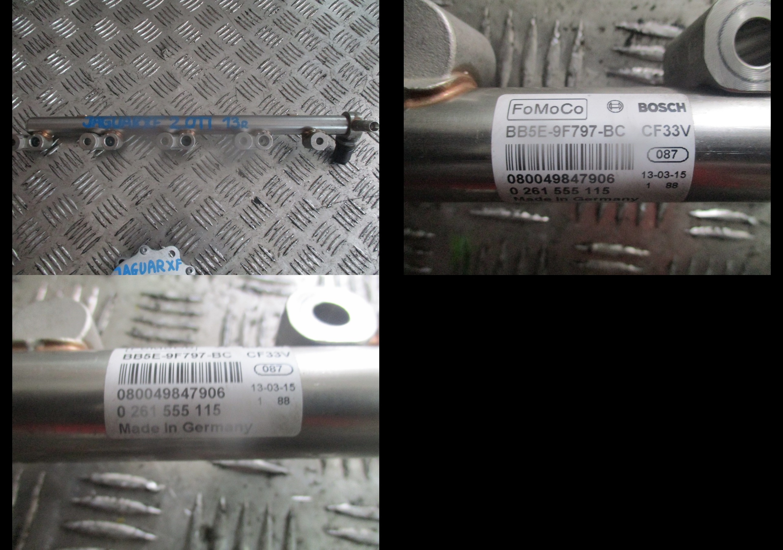 RAMPE INJECTION JAGUAR XF 13R 2,0IT 0251555115