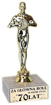 

Statuetka Na 70 Urodziny 70 tka