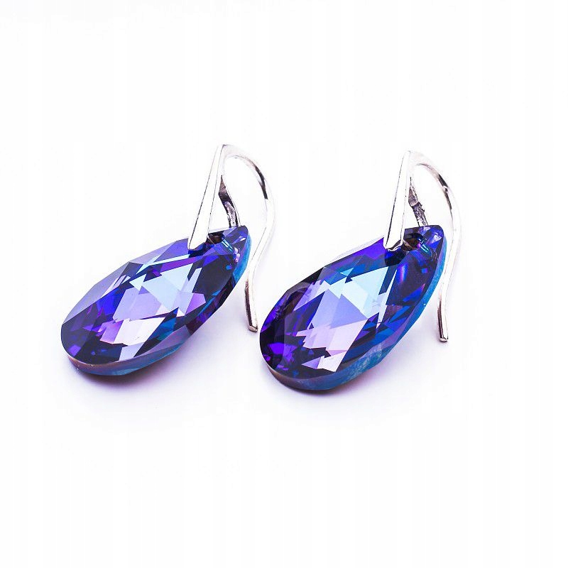 

Srebrne kolczyki z kr. Swarovski Migdały 22mm Hel