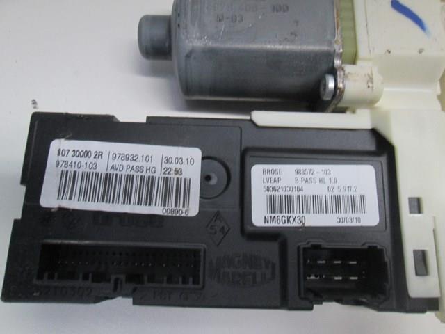 SILNICZEK SZYBY PRAWY PRZÓD RENAULT LAGUNA III Typ samochodu Samochody osobowe Samochody dostawcze