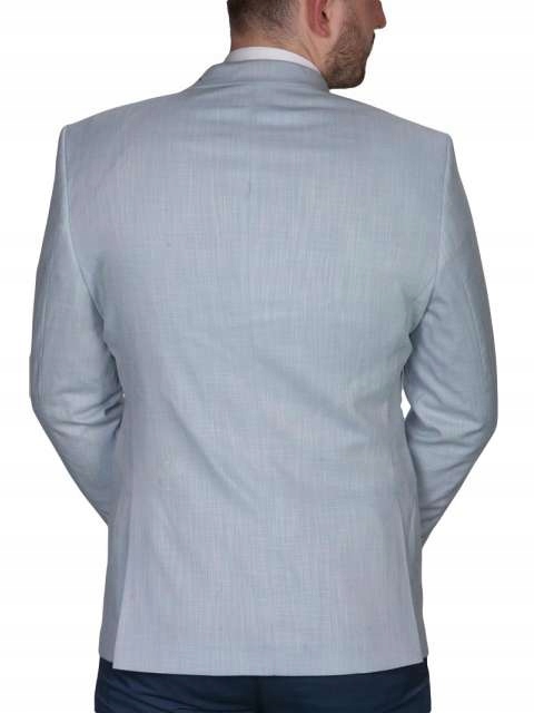 Marynarka męska błękitna bb 1377, ROZM - 54 Wzór dominujący inny wzór