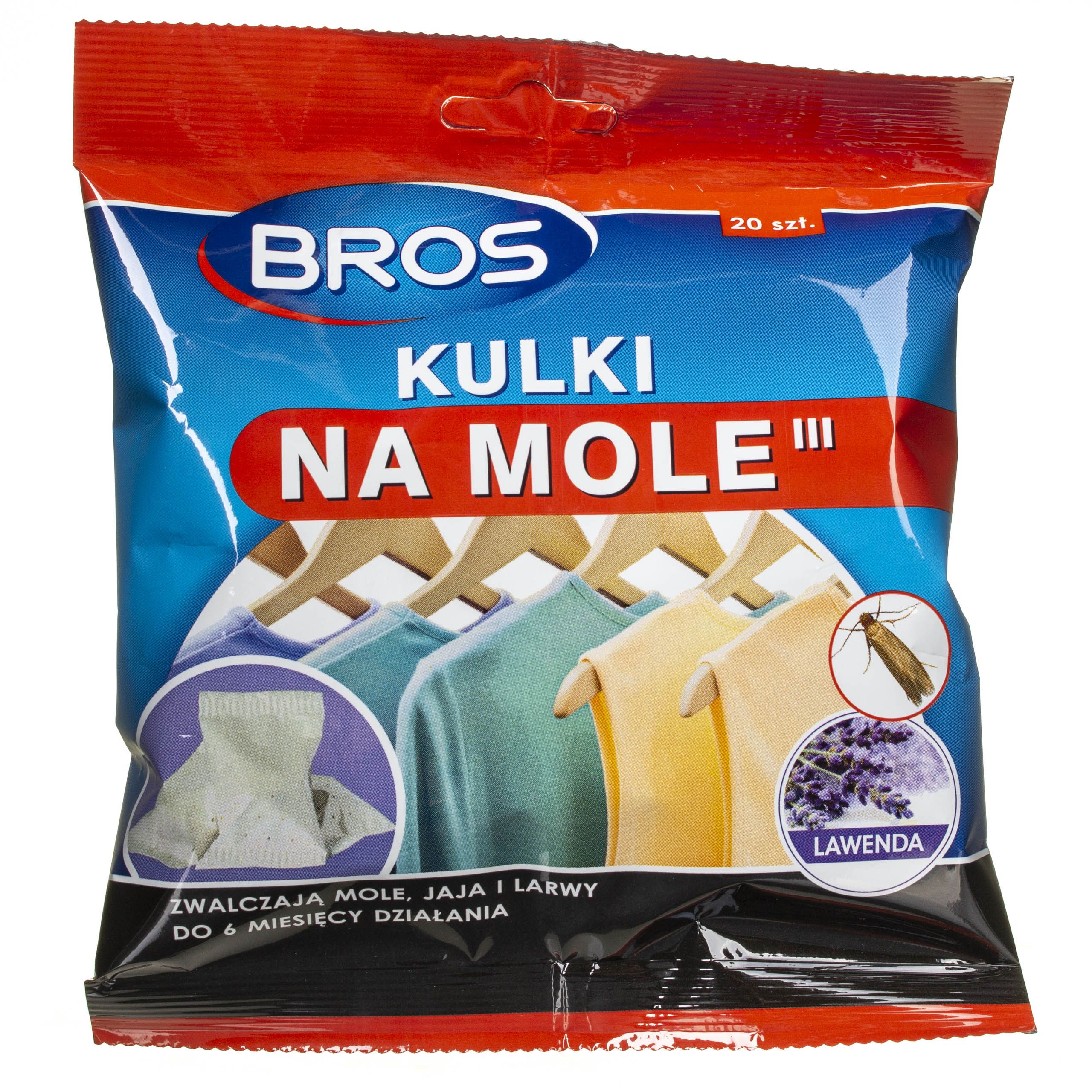 

Bros Kulki Na Mole Lawendowe 20 Sztuk