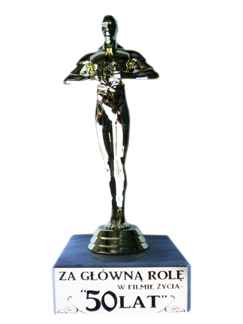 

Statuetka 50 -tka urodziny trwała 50