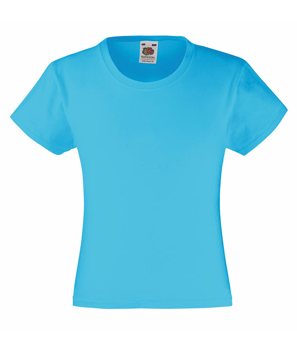 

Fruit of the Loom koszulka t-shirt Girls Azur 7-8