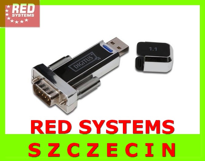 Digitus Adapter USB RS232 COM Szeregowy WIN 7 8 10 Zastosowanie Szeregowe RS