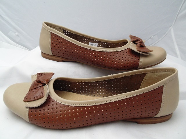 Krisbal 171 l balerínky Polské hnědé 40 Kůže