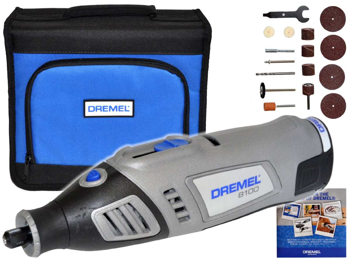 

Dremel 8100 z 1 akumulatorem +15 akcesoriów +torba