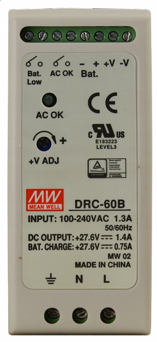 Zasilacz buforowy DIN Mean Well DRC-60B 24V 1.4A Producent Inna
