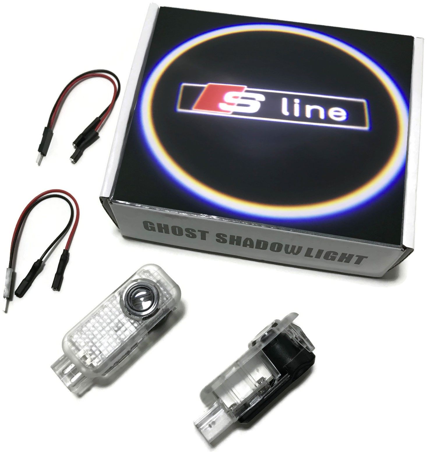 LED LOGO PROJEKTOR AUDI S-LINE A3 A4 A6 A8 Q5 Q7