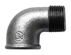 KOLANO OCYNKOWANE 1" W/Z KOLANKO NYPLOWE OCYNK WZ