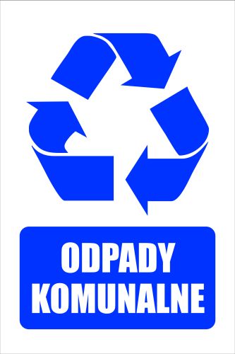 

Naklejka Informacyjna Odpady Komunalne