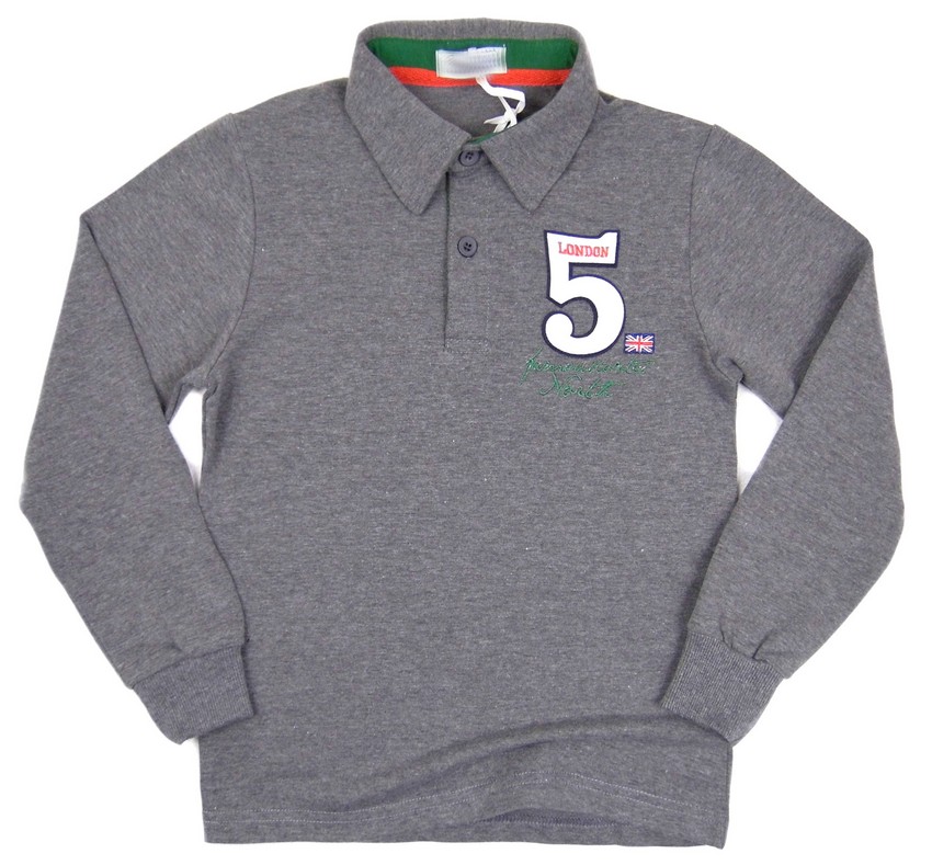 

~EKSTRA~5298 porządna bluzka polo *london* 8A graf
