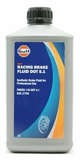 Тормозная жидкость Gulf Racing Brake Fluid DOT 5.1 1л