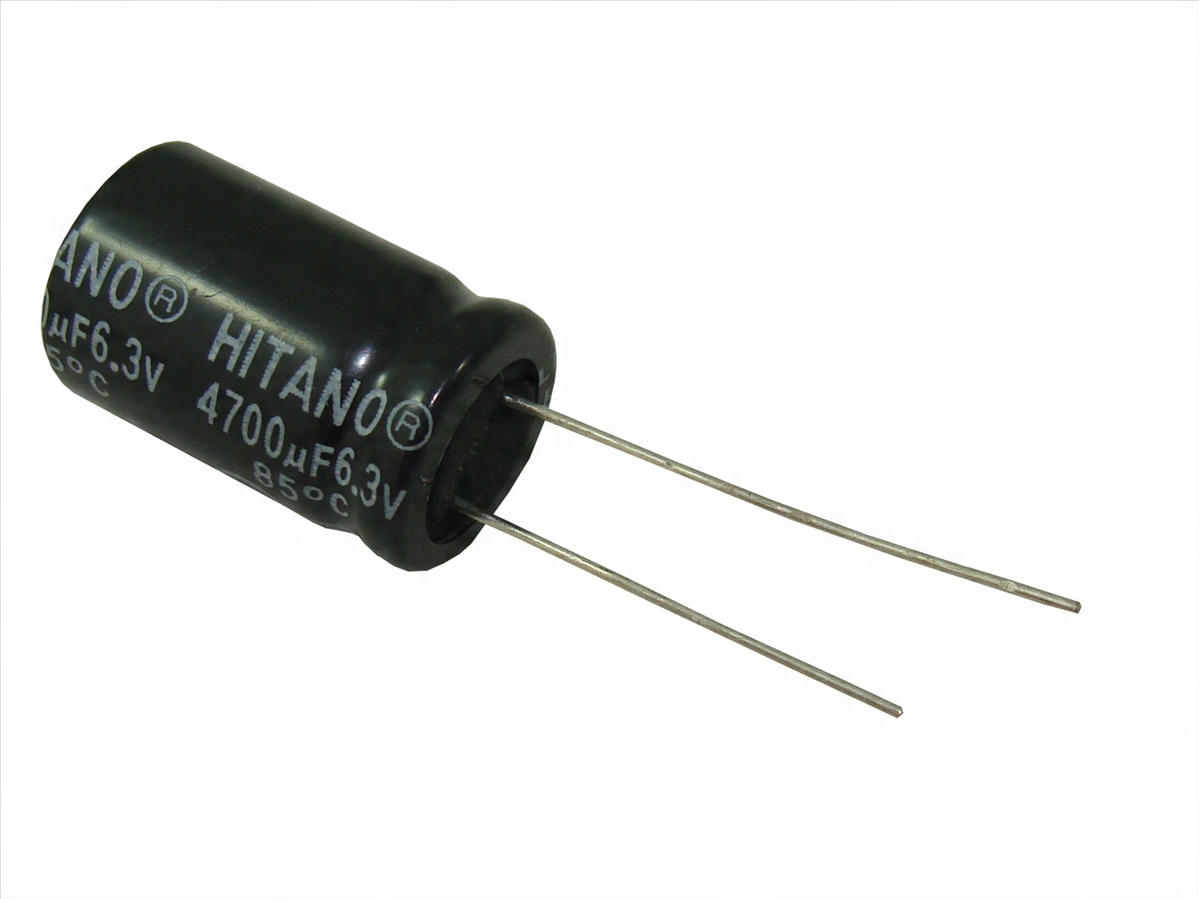 

Kondensator elektrolityczny Hitano 4700uF/6,3V