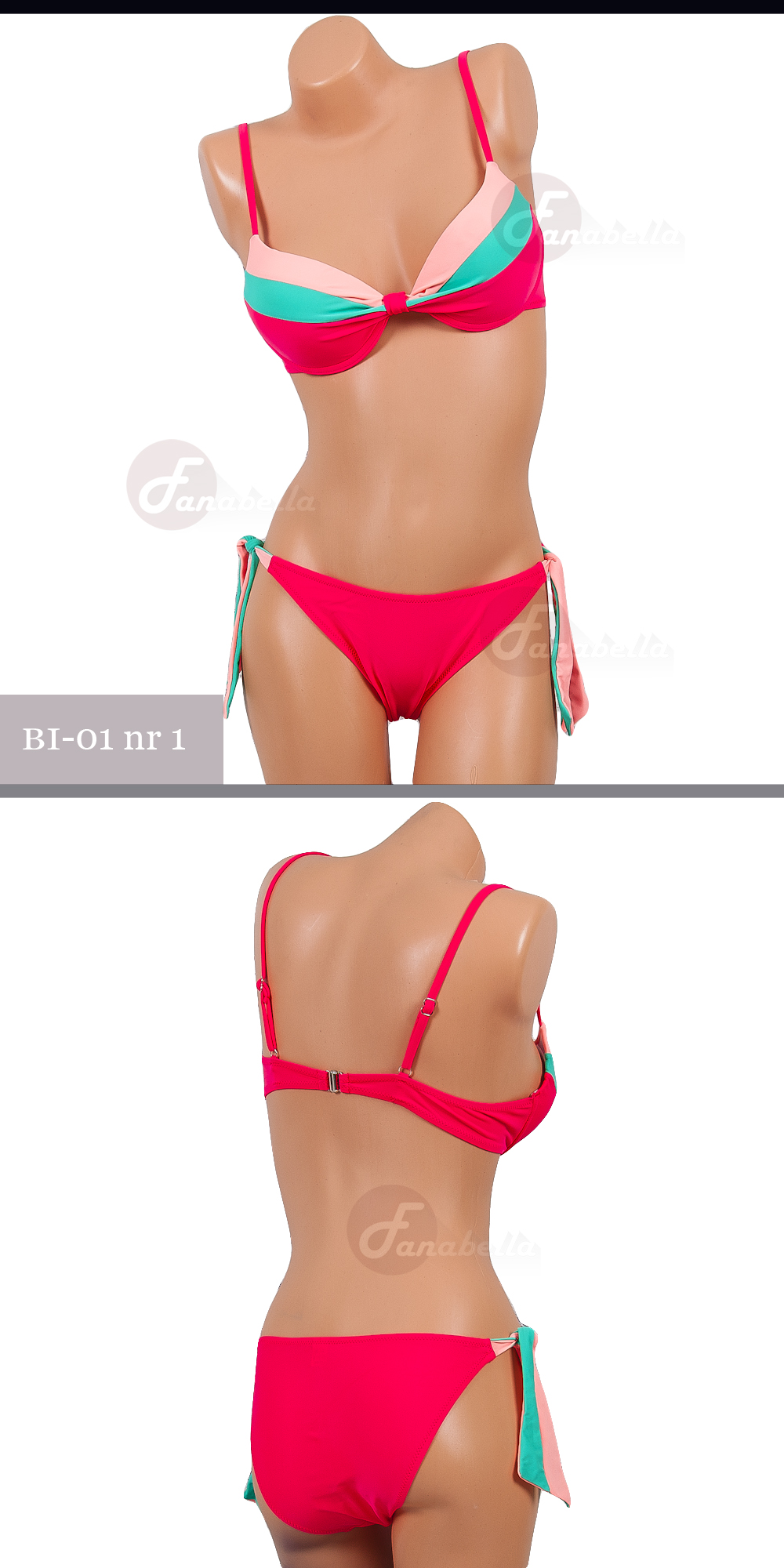

Damski Strój Kąpielowy Bikini Komplet Plażę L 40