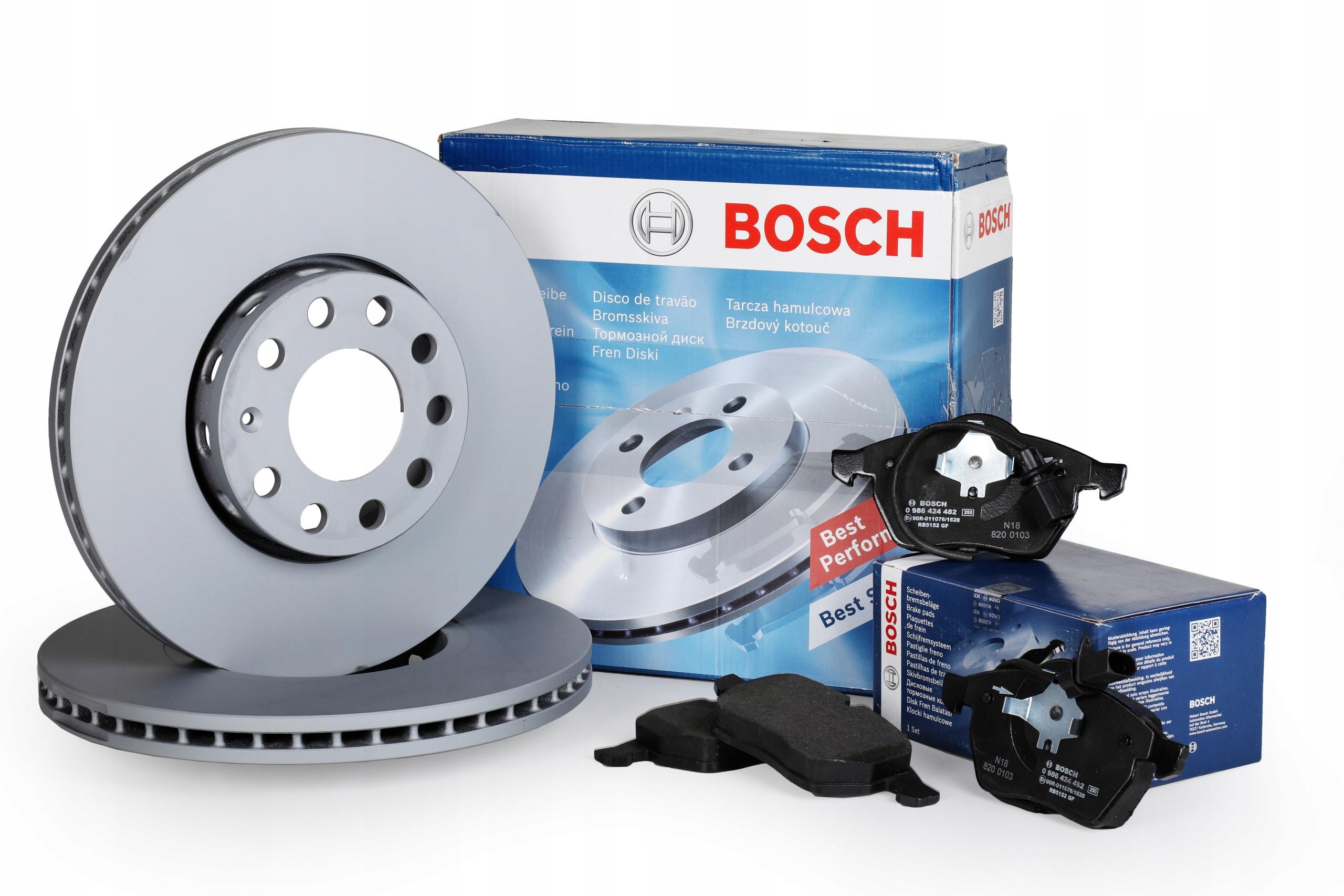 Диски колодки BOSCH передняя TOYOTA RAV 4 III IV