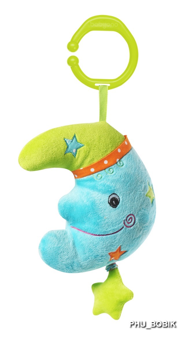 BABYONO ZABAWKA ZAWIESZKA DO WÓZKA POZYTYWKA WELUR Materiał Tkanina