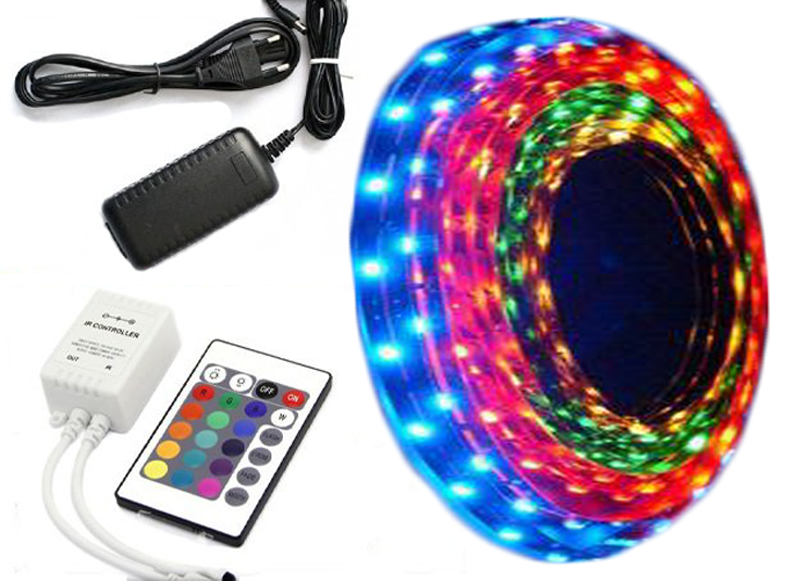 RGB PÁSKA 300 LED 2,5m IP20 SADA KOMPLET