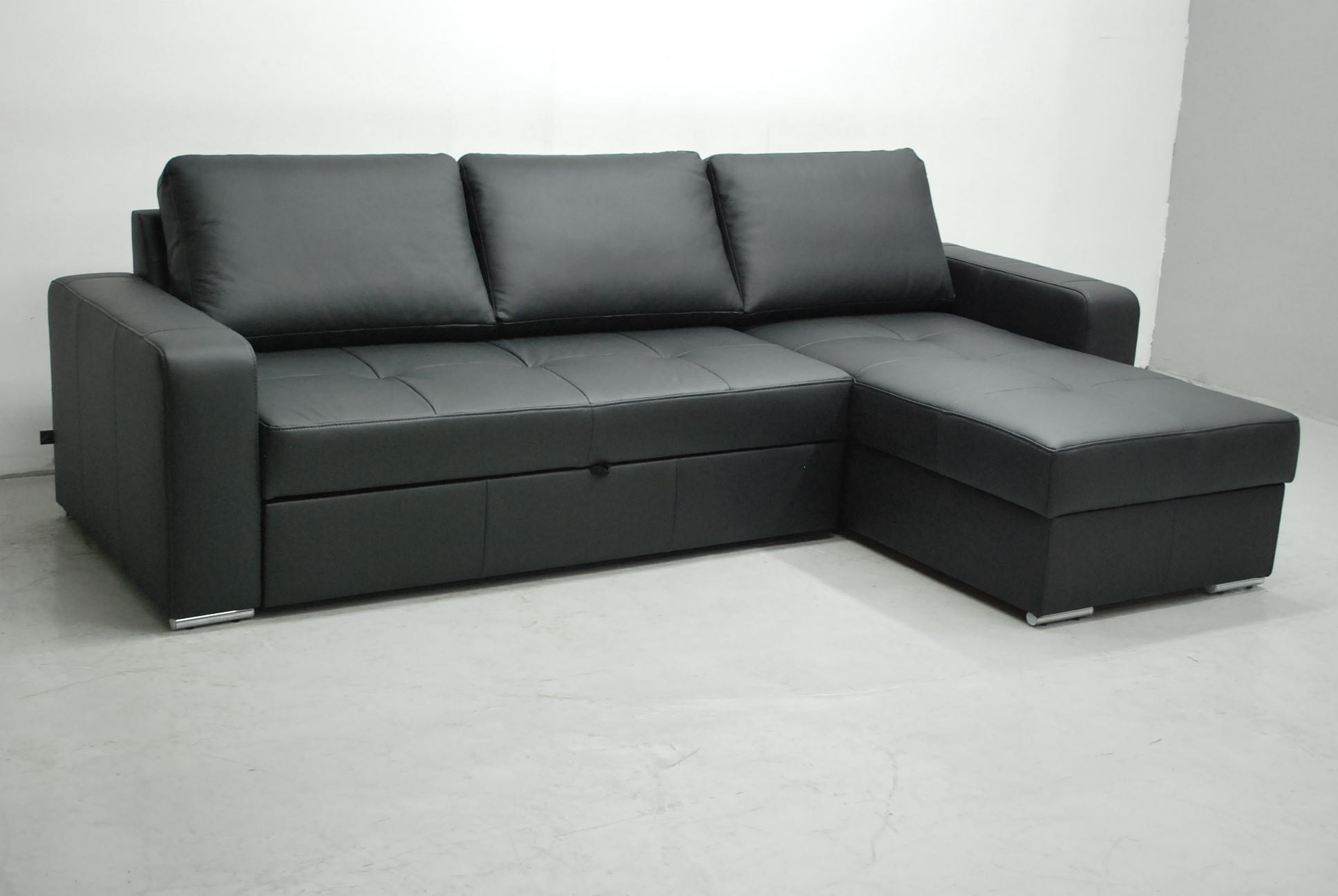 czarny SKÓRA NATURALNA NAROŻNIK Z F.SPANIA6605 Wysokość mebla 92 cm