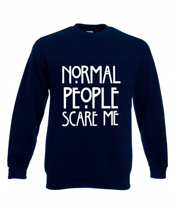 

Bluza Oversize American Horror Normal People wzory