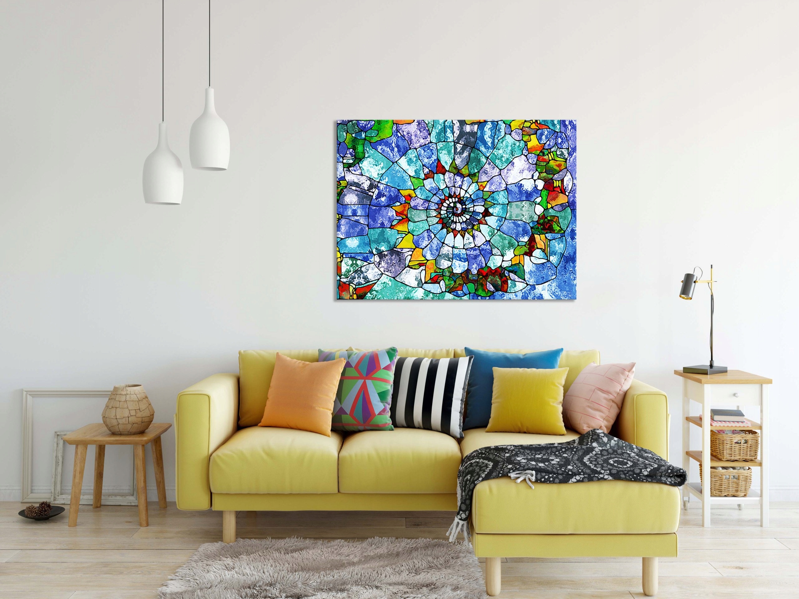 OBRAZ na płótnie ABSTRAKCJA 170085847 120x80 WZORY Wysokość produktu 80 cm