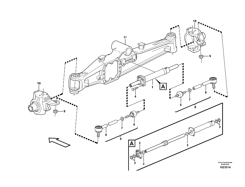 KONCOWKA DRAZEK VOLVO BL71 11709456 FABBRO UNIMOT Machine type Excavator Backhoe loader Loader