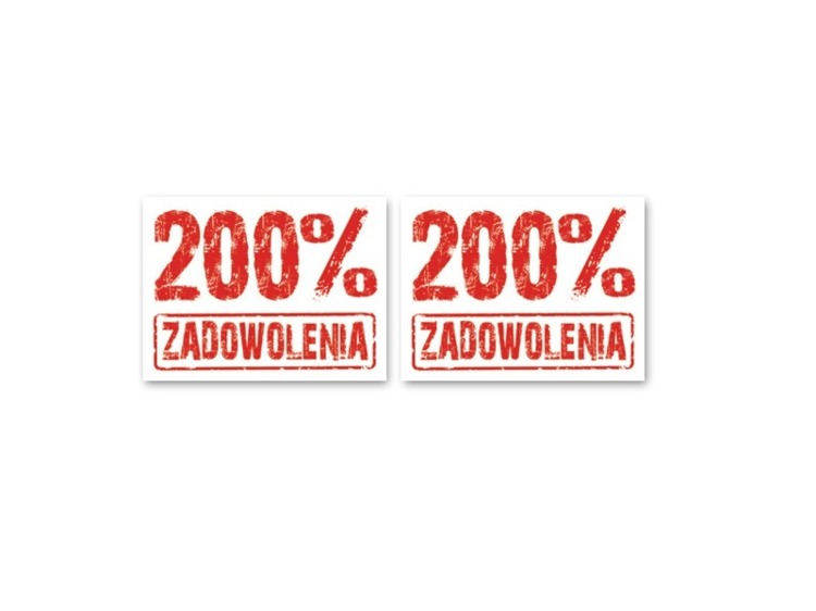 

Naklejki na buty 200% zadowolenia 2szt nak53