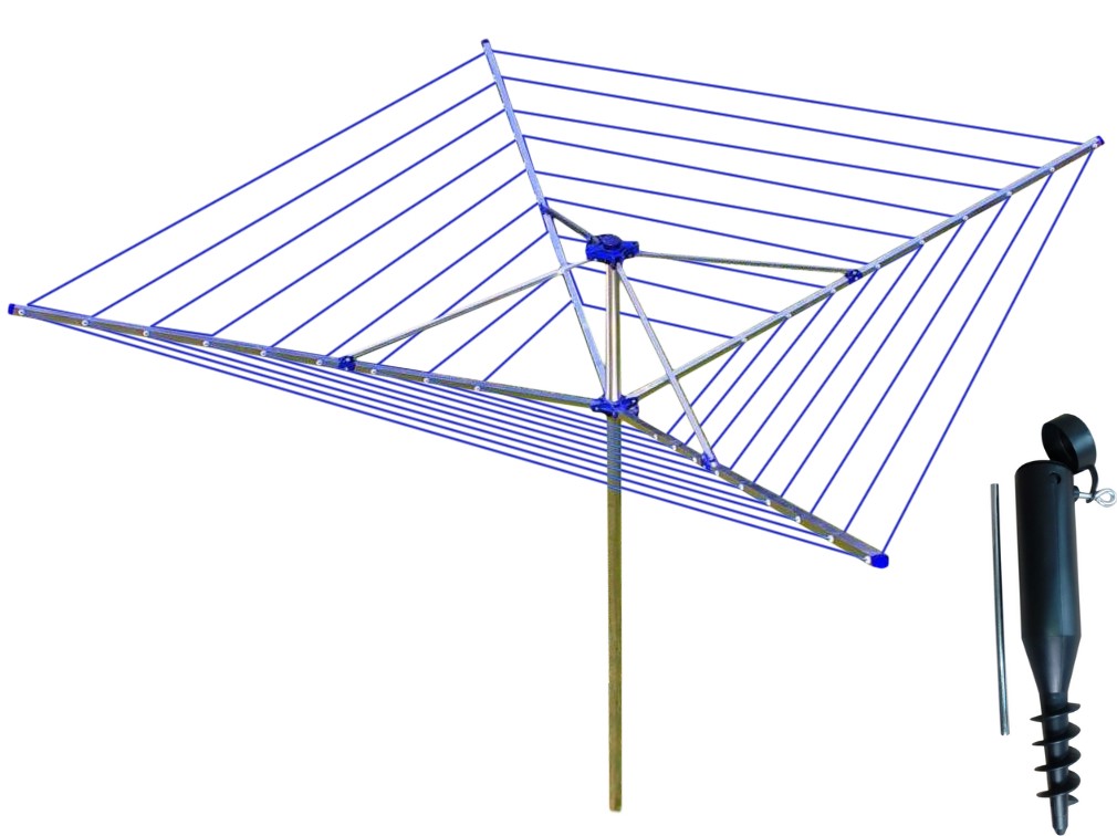 

Aluminiowa Suszarka Ogrodowa 50m Linek Kotwa Śruba